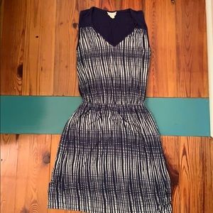 Anthropologie Navy Dress